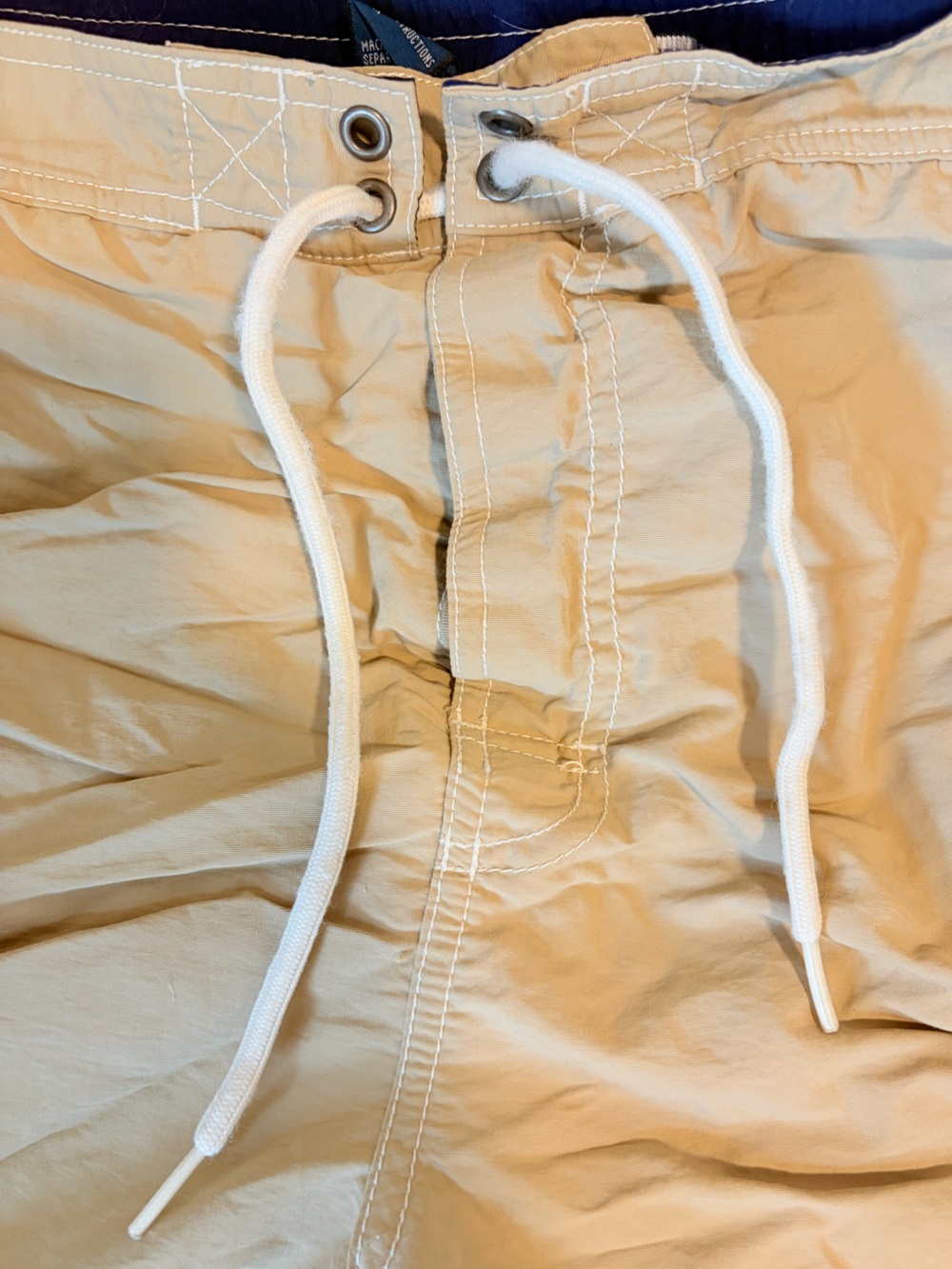 Polo Ralph Lauren Mens Swim Trunks XL Tan Cargo Board Shorts Mesh Lined Beige - Picture 6 of 6